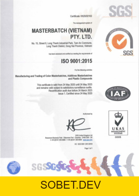 Công ty TNHH Masterbatch (Việt Nam) đạt Chứng nhận ISO 9001:2026 – Công Ty TNHH Masterbatch (Việt Nam) Pty. Ltd.