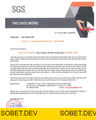 Công ty TNHH Masterbatch (Việt Nam) đạt Chứng nhận ISO 9001:2026 – Công Ty TNHH Masterbatch (Việt Nam) Pty. Ltd.