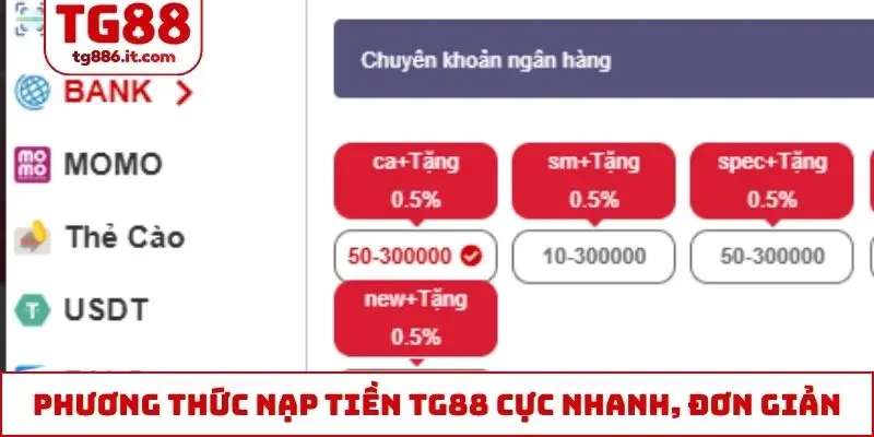 Nạp Tiền TG88 Siêu Tốc, 90 Giây Có Ngay Vốn Chơi Tiếp